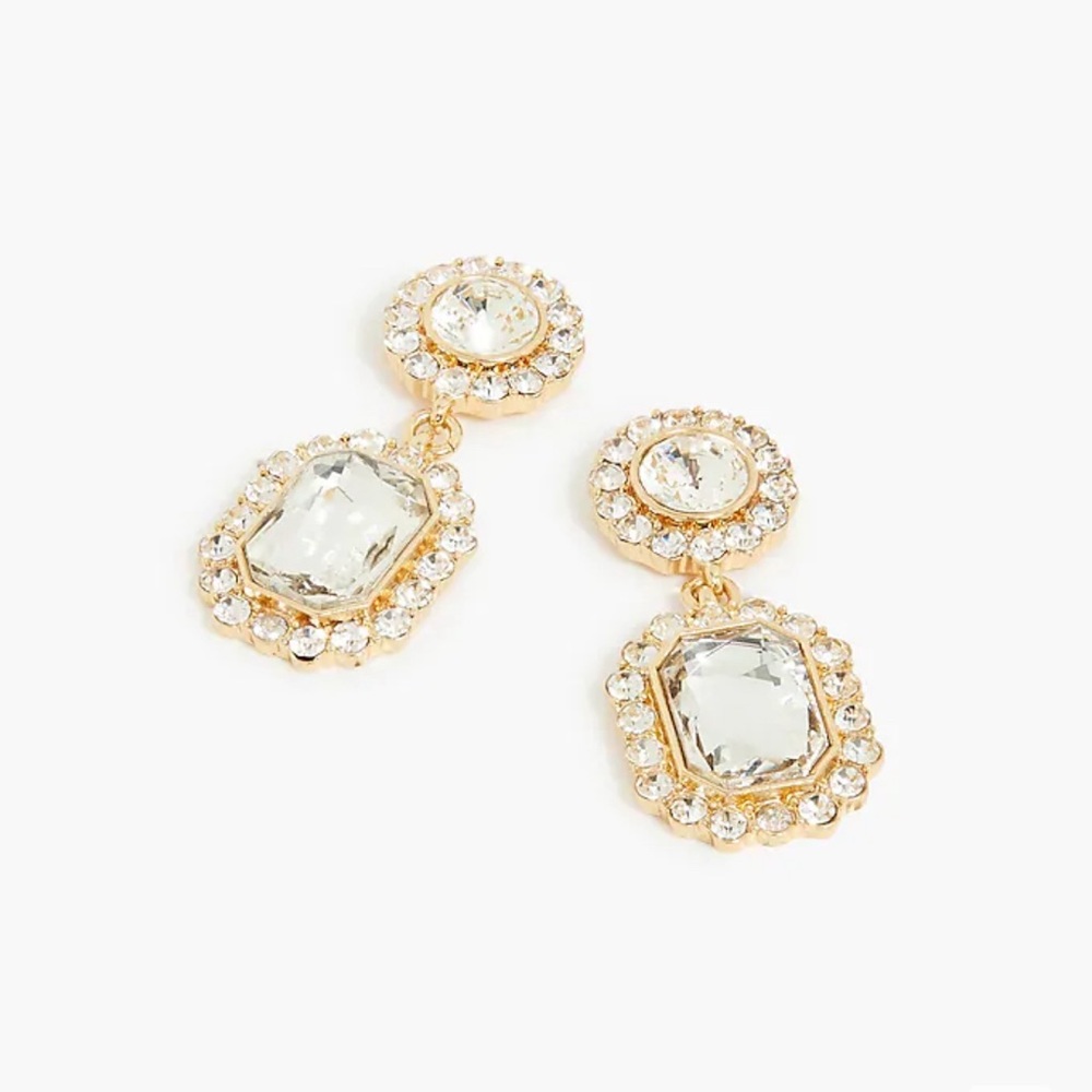 J. Crew Crystal Drop Earrings